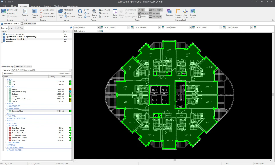 screenshot of RIB CostX